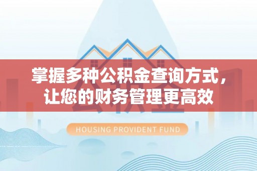 察布查尔锡伯掌握多种公积金查询方式，让您的财务管理更高效