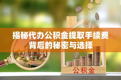 察布查尔锡伯揭秘代办公积金提取手续费背后的秘密与选择