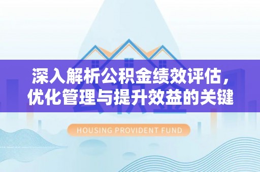 察布查尔锡伯深入解析公积金绩效评估，优化管理与提升效益的关键路径