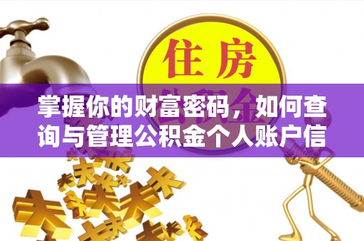 察布查尔锡伯掌握你的财富密码，如何查询与管理公积金个人账户信息