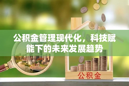 察布查尔锡伯公积金管理现代化，科技赋能下的未来发展趋势