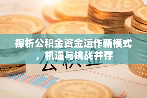 察布查尔锡伯探析公积金资金运作新模式，机遇与挑战并存